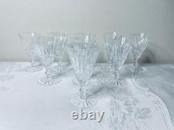 Waterford Ireland Crystal 4-1/2 TRAMORE SHERRY PORT WINE GLASSES Set of 9 Mint