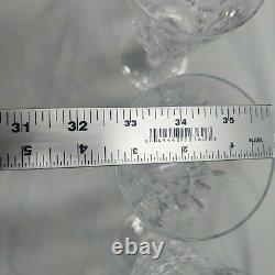 Waterford Ireland Crystal LISMORE 6-7/8 WINE WATER GOBLETS GLASSES Set of 4