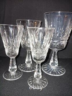 Waterford Ireland Crystal Rosslare Goblet, Wine, and 2 Sherry Set of 4