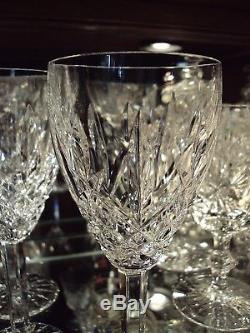 Waterford Irish Crystal Araglin 7 1/8 Wine Glasses (11)Original Made in Ireland