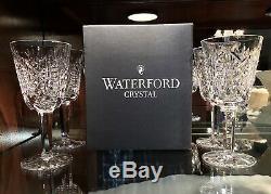 Waterford Irish Crystal Clare White Wine Glasses (4) Original Made in Ireland