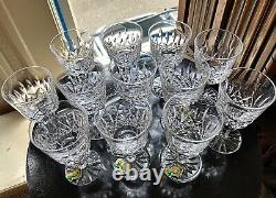 Waterford Irish Crystal Lismore Port Wine Glasses (12) Original Ireland 1980's