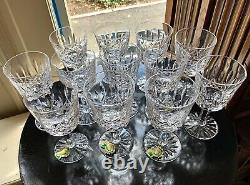 Waterford Irish Crystal Lismore Port Wine Glasses (12) Original Ireland 1980's