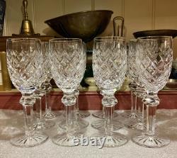 Waterford Irish Crystal Powerscourt 6 3/8 White Wine Glasses (12) Ireland