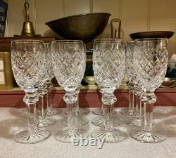 Waterford Irish Crystal Powerscourt 6 3/8 White Wine Glasses (12) Ireland