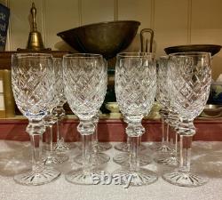 Waterford Irish Crystal Powerscourt 6 3/8 White Wine Glasses (12) Ireland