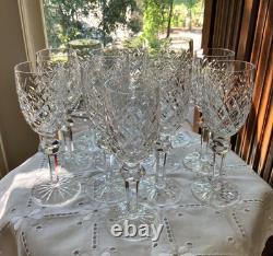 Waterford Irish Crystal Powerscourt 6 3/8 White Wine Glasses (12) Ireland