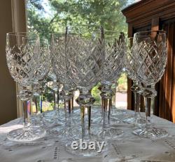 Waterford Irish Crystal Powerscourt 6 3/8 White Wine Glasses (12) Ireland
