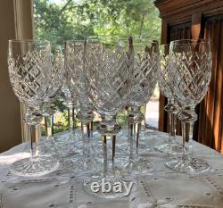 Waterford Irish Crystal Powerscourt 6 3/8 White Wine Glasses (12) Ireland