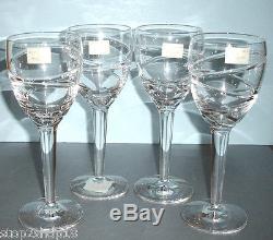 Waterford Jasper Conran AURA Red Wine SET/4 Glasses IRELAND Crystal 146951 New