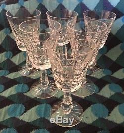 Waterford KYLEMORE Crystal 6 Claret Wine Glasses Set Of Six (6)