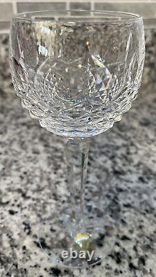 Waterford Kenmare Hock Wine Glasses 7-3/8 Tall, Set of 2. Beautiful