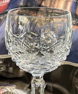 Waterford Kenmare Hock Wine Glasses 7-3/8 Tall, Set of 2. Beautiful