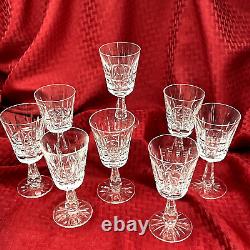 Waterford Kylemore Crystal Claret Wine Glasses Set Of 8