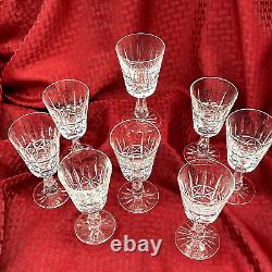 Waterford Kylemore Crystal Claret Wine Glasses Set Of 8