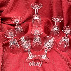 Waterford Kylemore Crystal Claret Wine Glasses Set Of 8