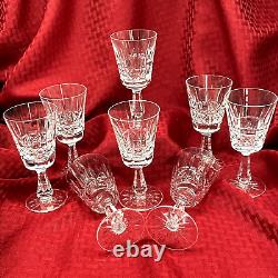 Waterford Kylemore Crystal Claret Wine Glasses Set Of 8