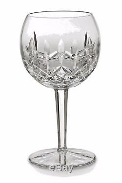 Waterford LISMORE Balloon Wine Glass 8oz (4) Four Glasses New #156516