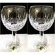 Waterford LISMORE Balloon Wine Glass Pair 8oz Boxed with tags #156516