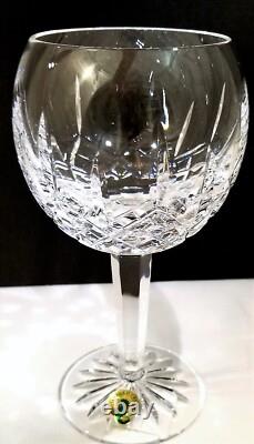 Waterford LISMORE Balloon Wine Glass Pair 8oz Boxed with tags #156516