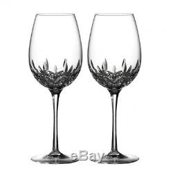 Waterford LISMORE ESSENCE GOBLET Red White Wine Set of 2 Wine Glasses #143781