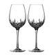 Waterford LISMORE ESSENCE GOBLET Red Wine Pair Set of 2 Wine Glasses #143781