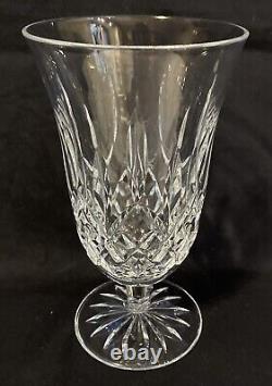 Waterford LISMORE Iced Tea Beverage Footed Stem Wine Glasses Goblets 2