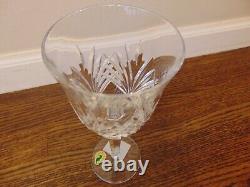 Waterford Leana Wine Clear Cristal Goblet Set Of 6 New