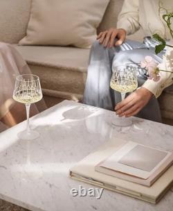 Waterford Lismore Arcus Wine, Set of 2 GLASSWARE, WINE GLASSES, 14.2 oz