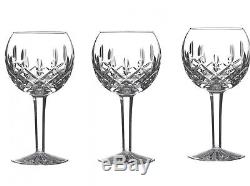 Waterford Lismore Balloon Wine Glass, 8-Ounce, Pack of Three
