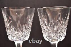 Waterford Lismore Claret Wine Glasses 5 7/8 6oz Set of 4 Stemware SIGNED