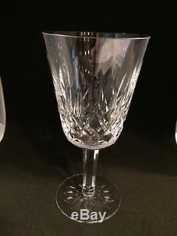 Waterford Lismore Clear Cut Crystal Water/Wine Goblet Set of 8- 6-7/4 Tall