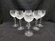 Waterford Lismore Crystal Hock Balloon Wine Glasses Ireland Set of (6)