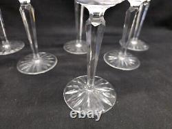 Waterford Lismore Crystal Hock Balloon Wine Glasses Ireland Set of (6)