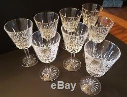 Waterford Lismore Crystal Wine Glasses (8) 5 3/4