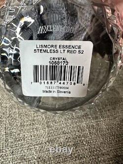 Waterford Lismore Essence Fine Crystal Stemless Red Wine Glasses Set of 2