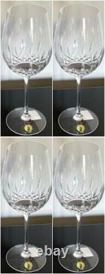 Waterford Lismore Essence Goblet 4 Goblets Glasses Boxed with tags # 143781