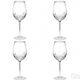 Waterford Lismore Essence Platinum Red Wine Goblet 4 Four Glasses New # 154388