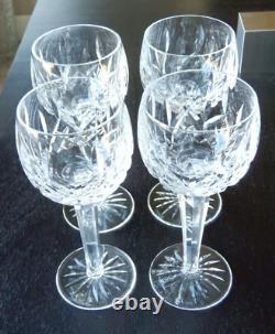 Waterford Lismore Hock Wine Goblet SET OF 4