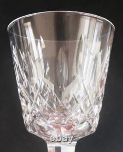 Waterford Lismore Irish Crystal 5 7/8 Claret Wine Glasses (set Of 8)