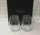 Waterford Lismore Nouveau Stemless Deep Red Wine (set Of 2) 5 1/4 Crystal