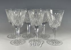 Waterford Lismore Pattern 5 5/8 Tall 4 Oz White Wine Glasses Set Of 6