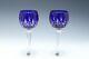 Waterford Lismore Prestige Cobalt Hock Wine Glasses With Box