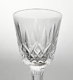 Waterford Lismore Set of 8 Crystal Claret Wine Glasses 5 7/8 5oz Signed