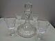 Waterford Lismore Shipps Decanter And 4 Wine Glasses