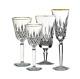Waterford Lismore Tall Gold Stemware Wine Glass Collection G9744 Set of 4