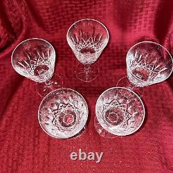 Waterford Lismore Wine Glasses Set Of 5