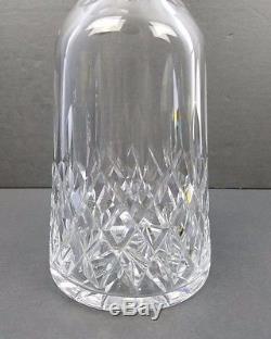 Waterford Lismore Wine Liquor Decanter Excellent Tall Cut Crystal Signed- NICE