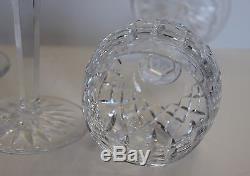 Waterford Lismore crystal WINE HOCK glasses set of 5
