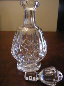 Waterford Lismore footed crystal spirit wine decanter, excellent condition